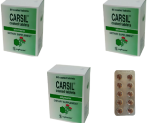 Carsil 22.5mg Silymarin Natural Detox and Liver Protection 80 tablets 3 PACK